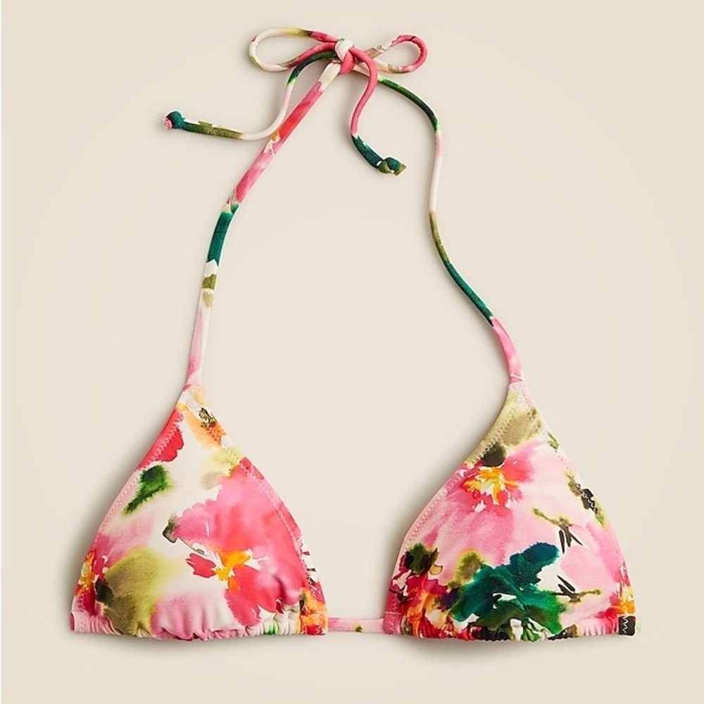 J. Crew String bikini top in floral